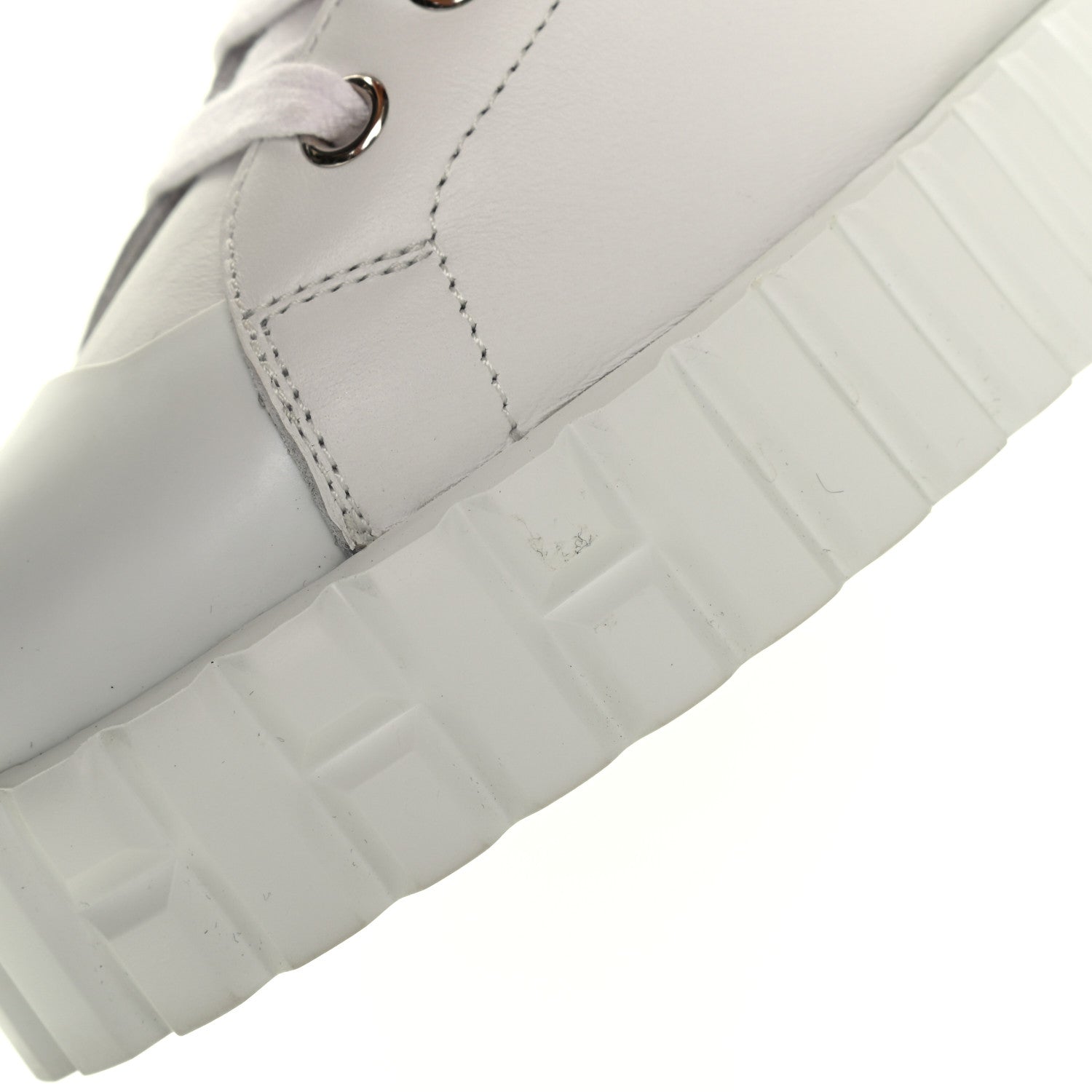 Hermes Calfskin Womens Climb Sneakers 36.5 White 9 of 11