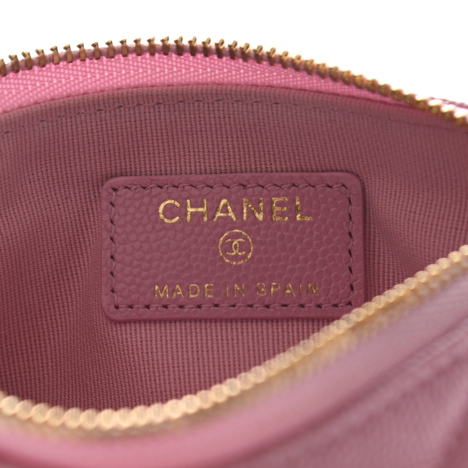 Chanel Caviar Quilted Small Cosmetic Case Light Pink 6 of 8