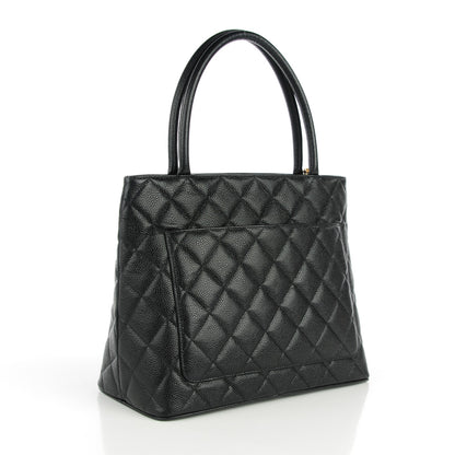 Chanel Caviar Quilted Medallion Tote Black 3 of 6