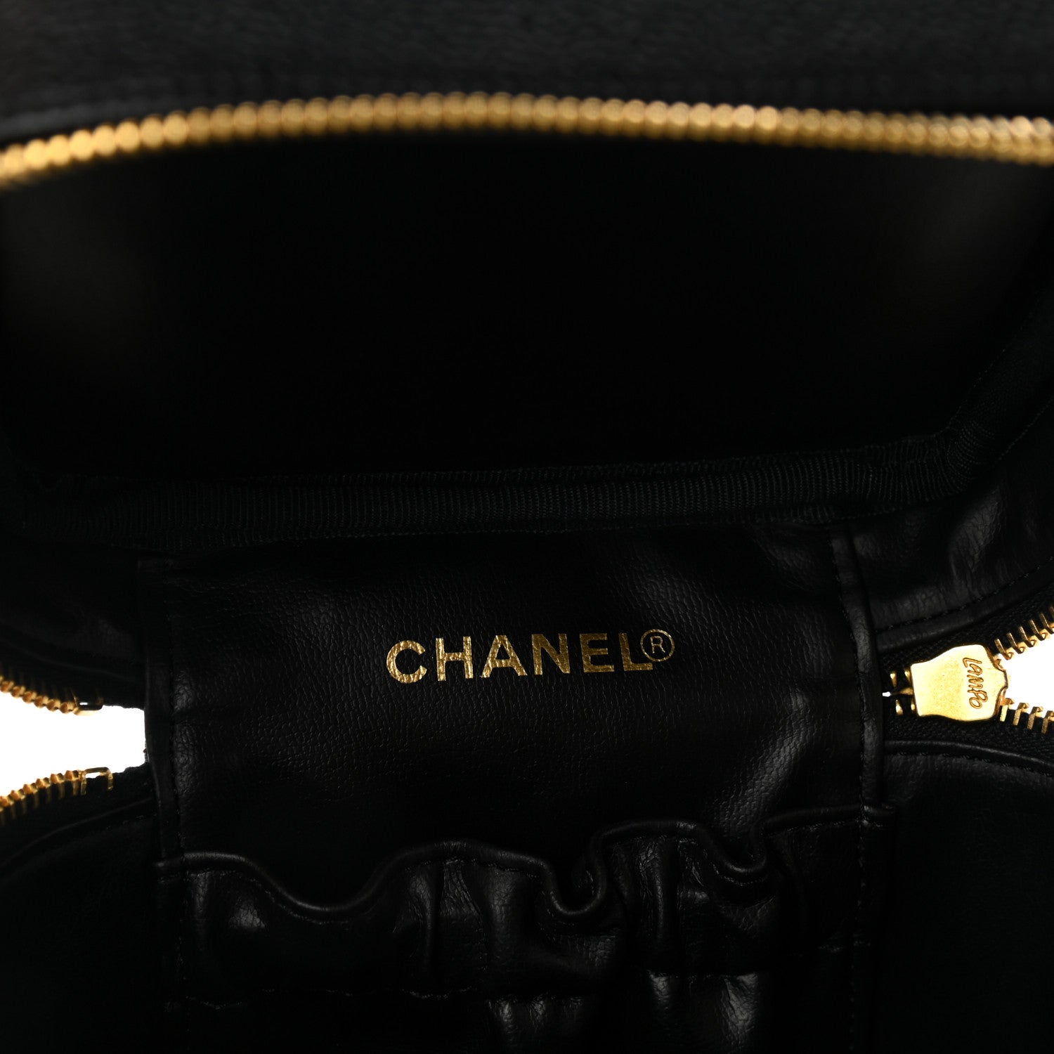 Chanel Caviar Vanity Cosmetic Case Black 6 of 8