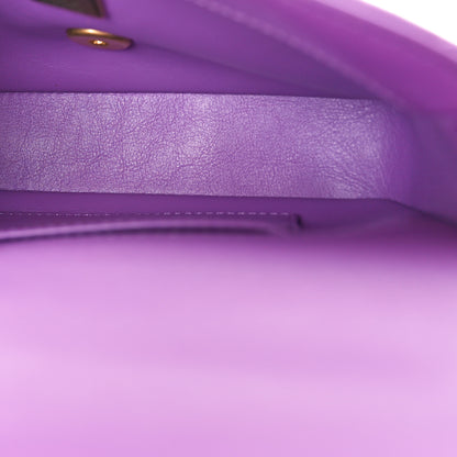 Chanel Lambskin Enamel Quilted Mini Pending CC Square Flap Purple 5 of 10
