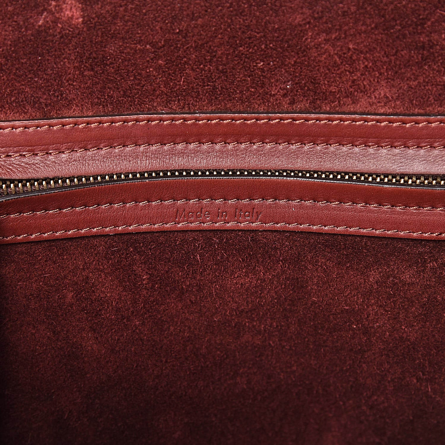 Celine Natural Calfskin Medium Phantom Luggage Burgundy 5 of 21