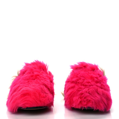 Gucci Merino Wool Womens Princetown Slippers 41 Raspberry Lipstick Natural 3 of 9