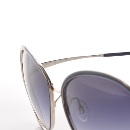 Oliver Peoples Racy Round Sunglasses Blue Silver 6 of 8
