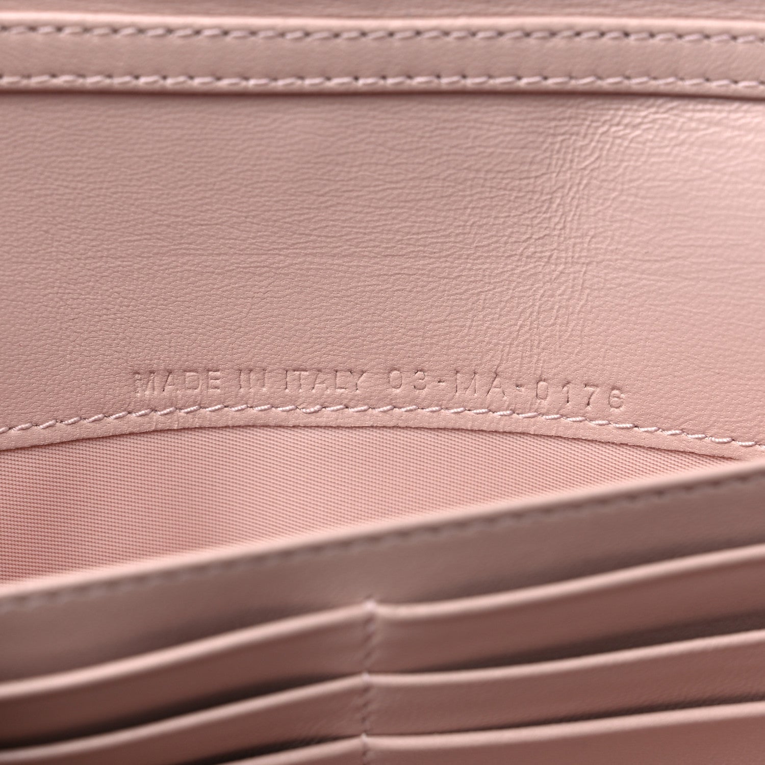 Christian Dior Grained Calfskin Diorama Croisiere Chain Wallet Rose Poudre 6 of 15