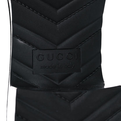 Gucci Rubber Gucci Logo Womens Platform 20/60mm Slide Sandals 36 Black 6 of 11