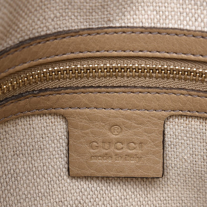 Gucci Pebbled Calfskin Small Soho Bowler Camelia 6 of 9