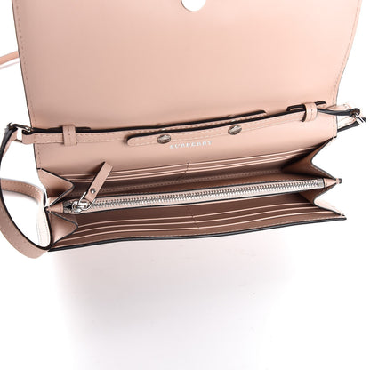 Burberry Calfskin Perforated Henley Wallet with Detachable Strap Pale Fawn Pink 5 of 8