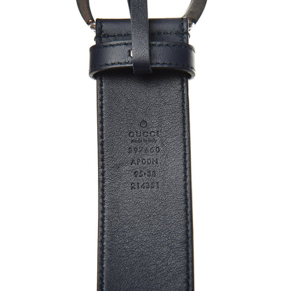 Gucci Moon Calfskin Nickel Double G 40mm Belt 95 38 Blue 6 of 7