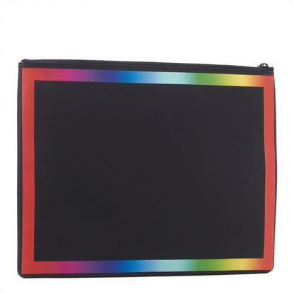 Louis Vuitton Taiga Rainbow Pochette A4 Black 2 of 8
