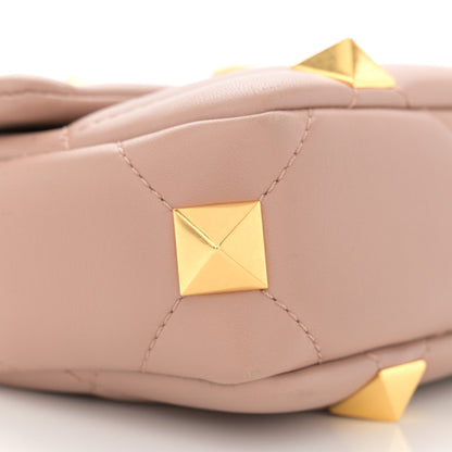 Valentino Garavani Nappa Small Roman Stud Shoulder Bag Rose Cannelle 8 of 9