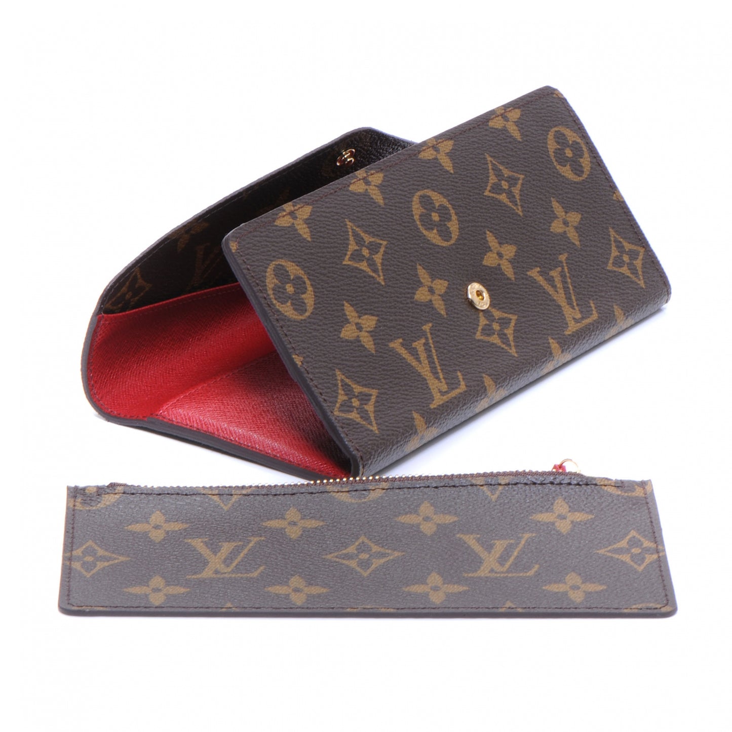 Monogram Josephine Wallet Red