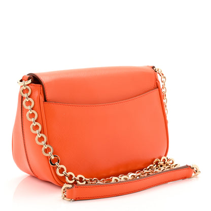 Salvatore Ferragamo Printed Calfskin Paris Crossbody Bag Orange 4 of 19