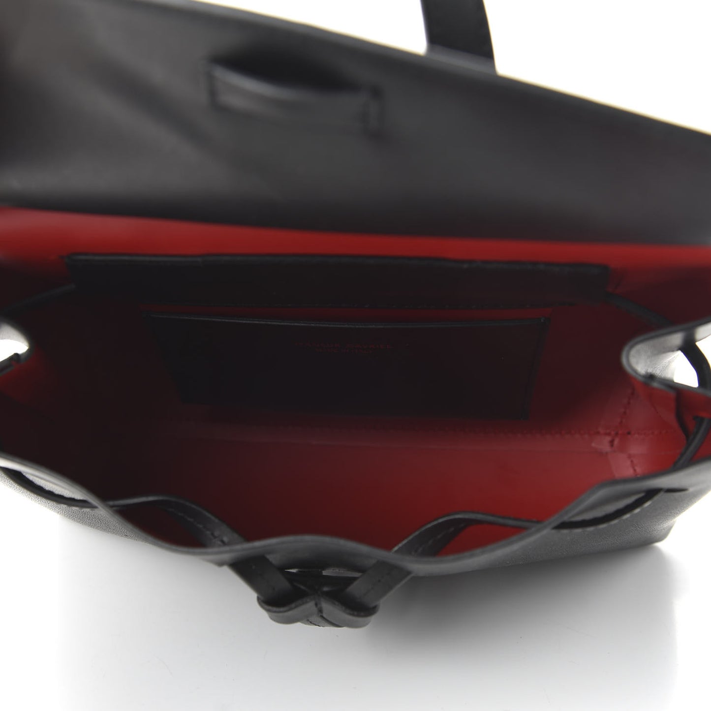 Calfskin Mini Mini Lady Bag Black Flamma