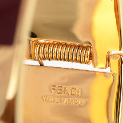 Fendi Enamel Fendista Large Bracelet Gold Navy Rosso 4 of 4