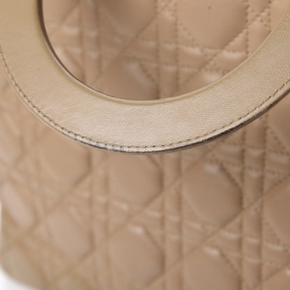 Christian Dior Lambskin Cannage Large Lady Dior Beige 11 of 14