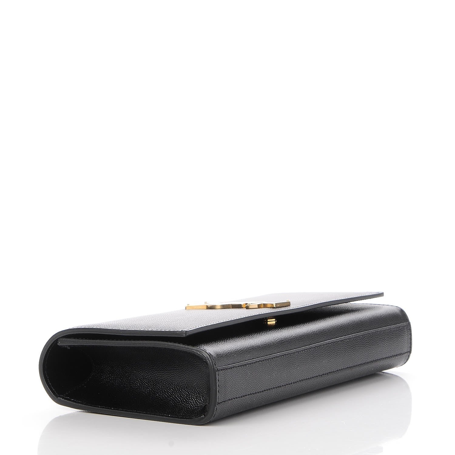 Saint Laurent Grain De Poudre Monogram Cassandre Clutch Black 4 of 7