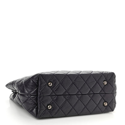 Chanel Aged Calfskin Quilted Reissue 2.55 Tote Dark Purple 4 of 10