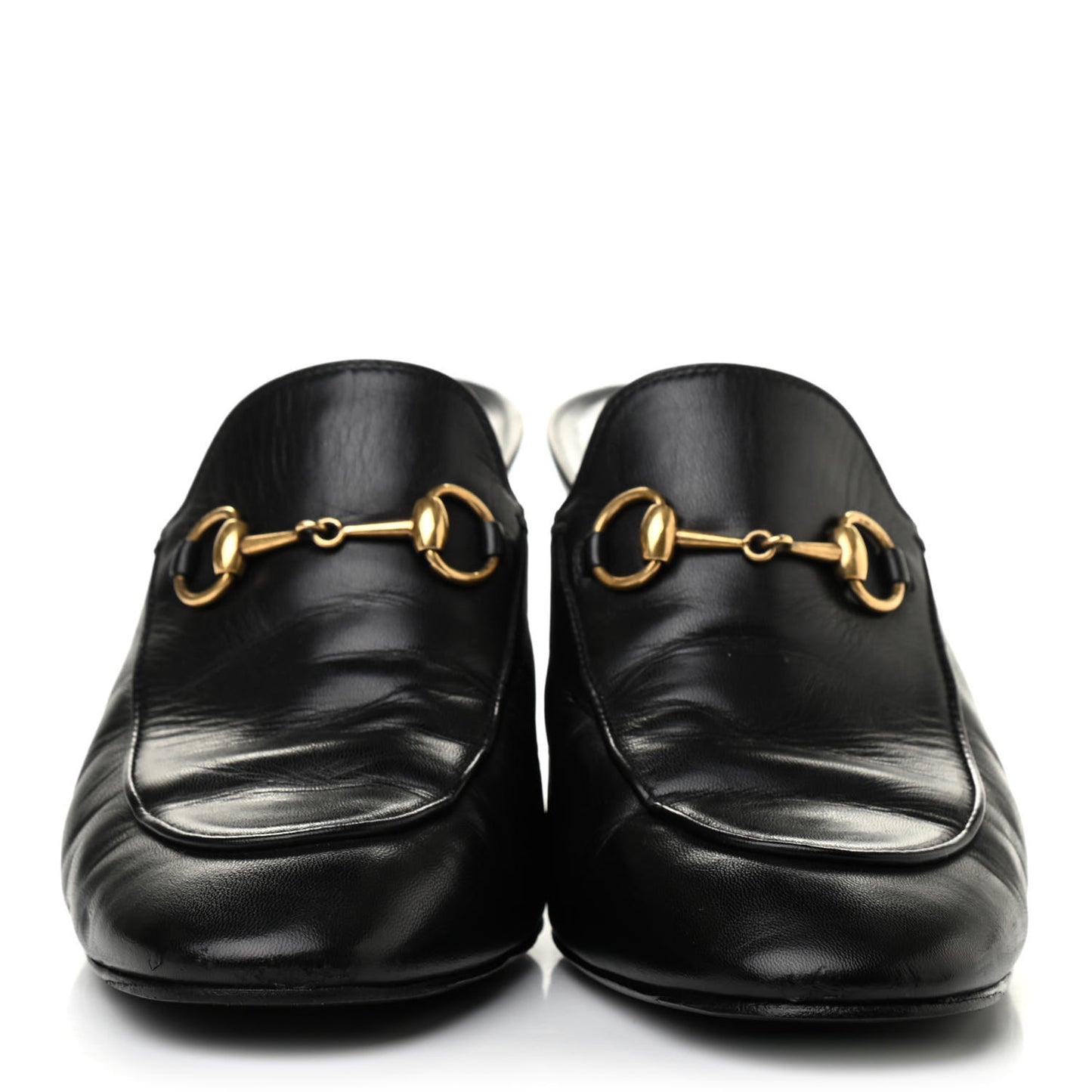 Malaga Kid Horsebit Princetown Mid Heel Mules 38 Black