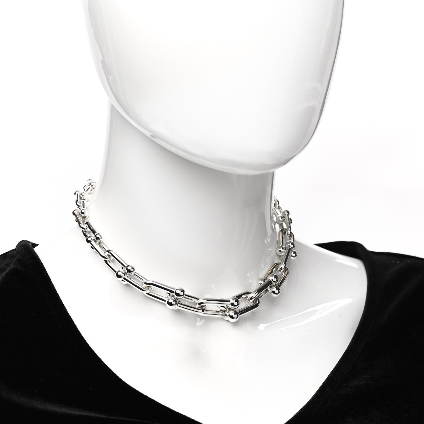 Sterling Silver HardWear Graduated Link Necklace