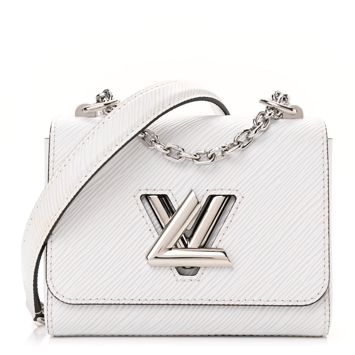 Louis Vuitton Epi Twist Shoulder Bag PM White 2 of 9