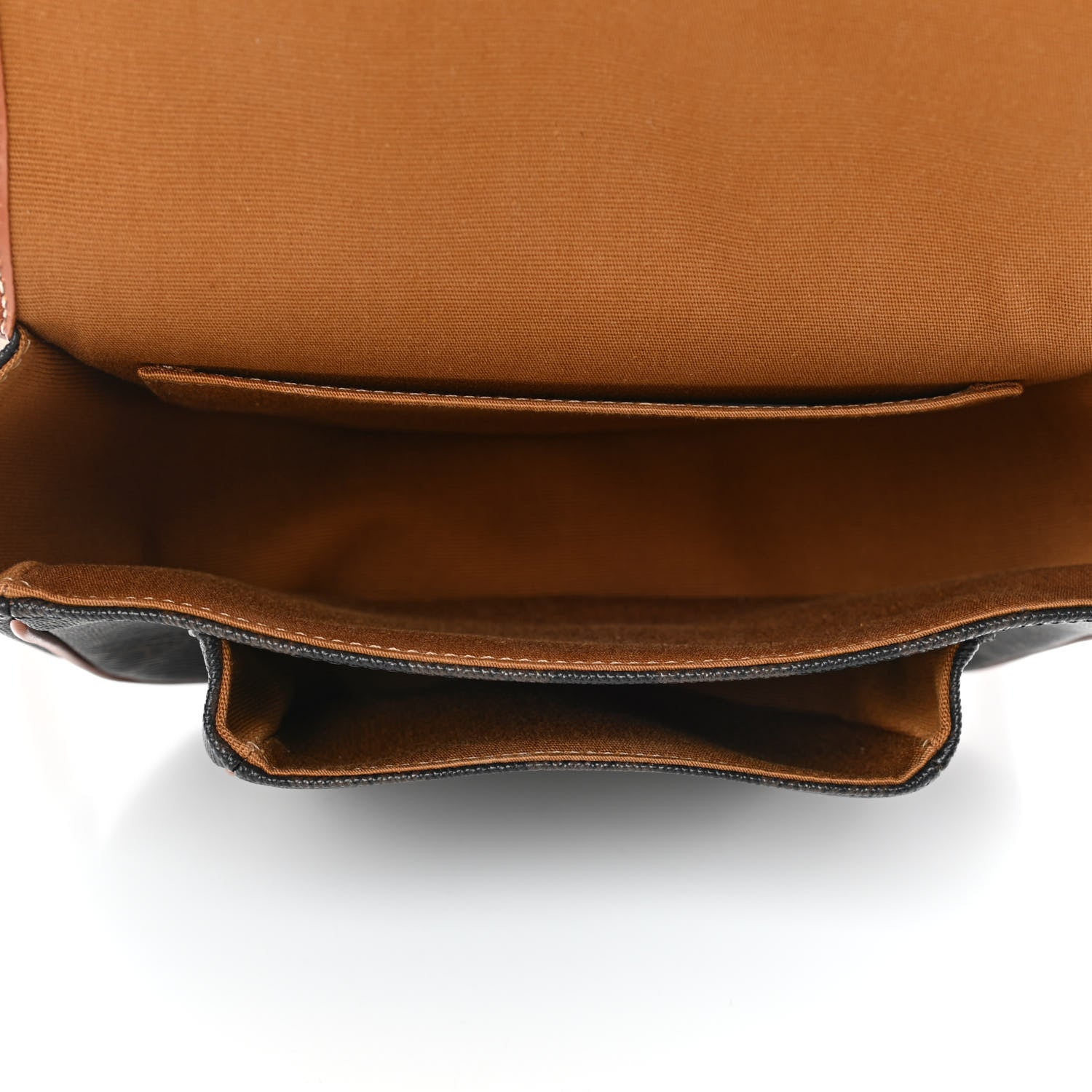 Celine Triomphe Canvas Medium Folco Bag Tan 4 of 4