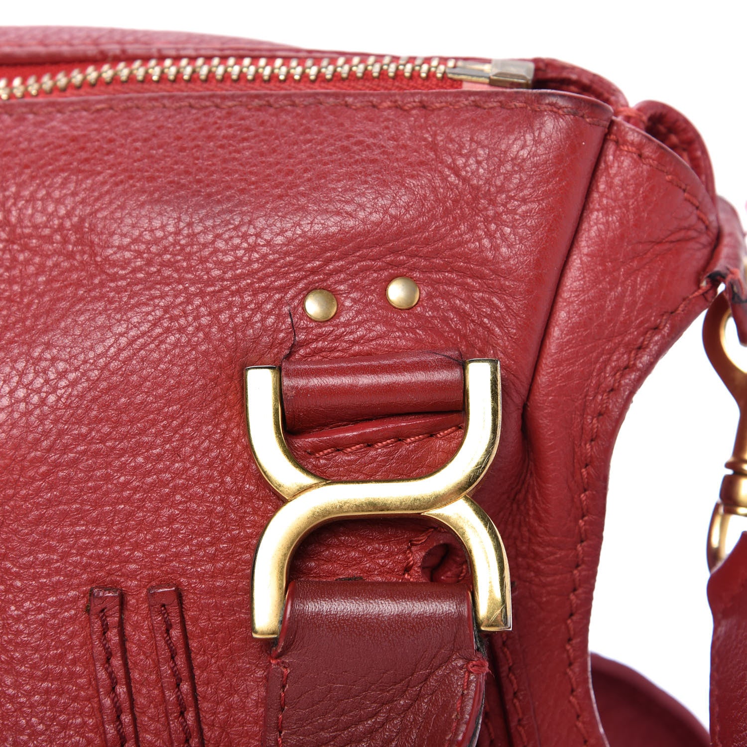 Chloe Calfskin Medium Marcie Satchel Acerola 12 of 13