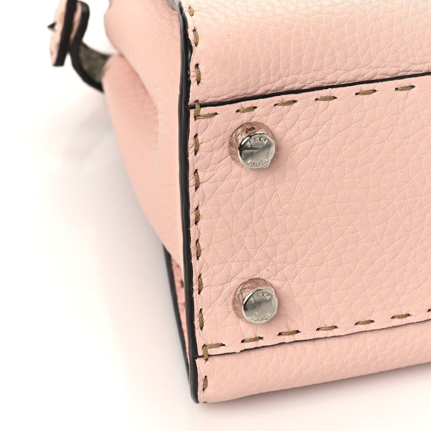 Cuoio Romano Selleria Bi-Color Medium Peekaboo Iconic Essentially Satchel Cipria Latte