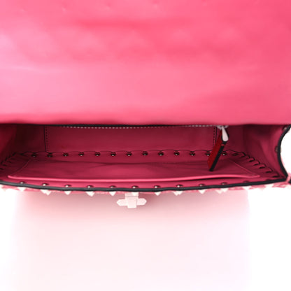 Valentino Garavani Lambskin Medium Free Rockstud Spike Shoulder Bag Shadow Pink 5 of 8