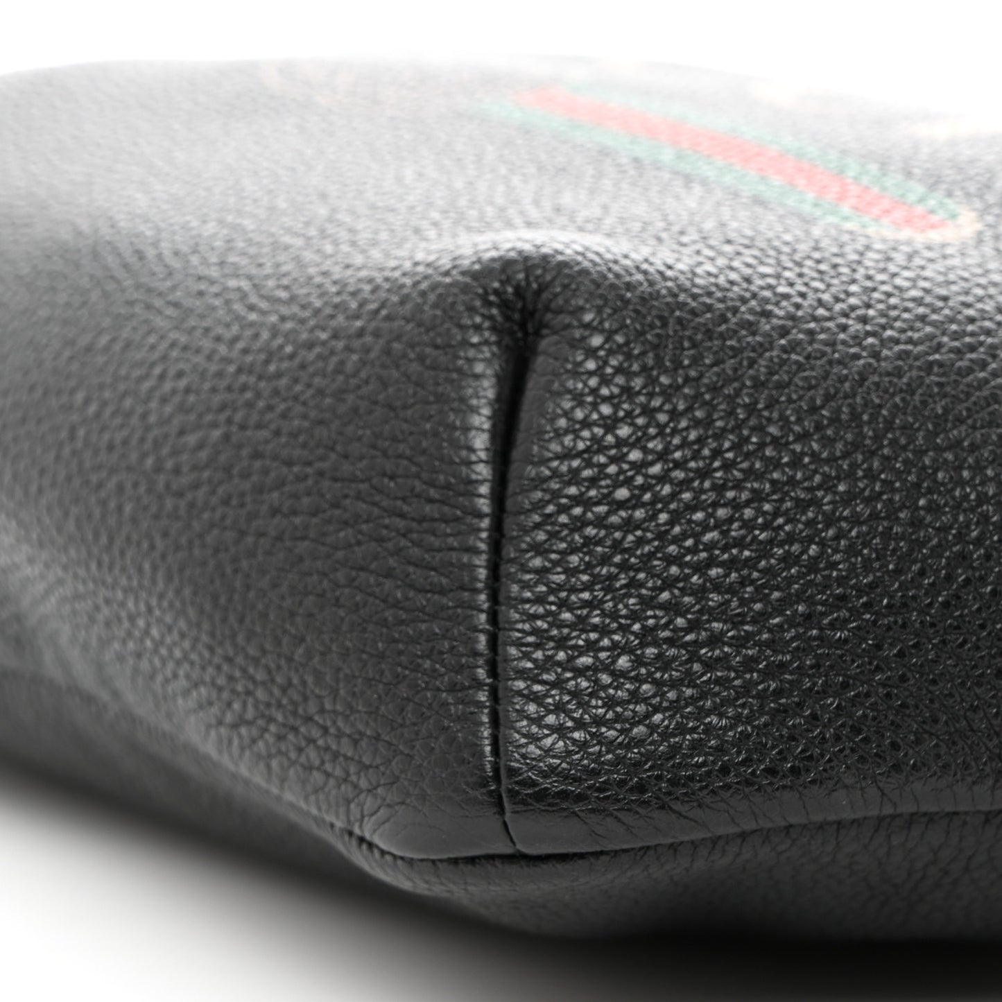Grained Calfskin Logo Belt Bag Black