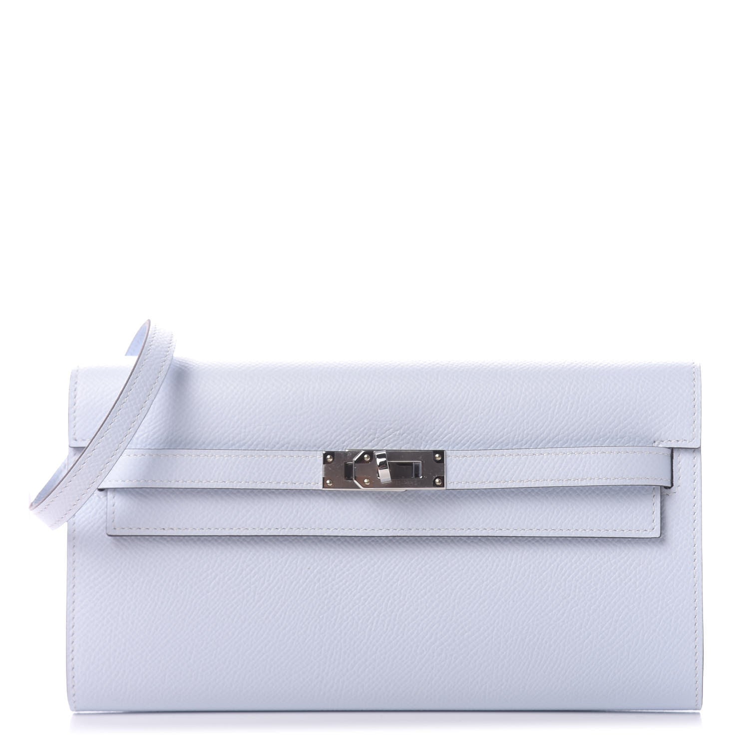 Hermes Epsom Kelly Wallet To Go Bleu Brume 1 of 10