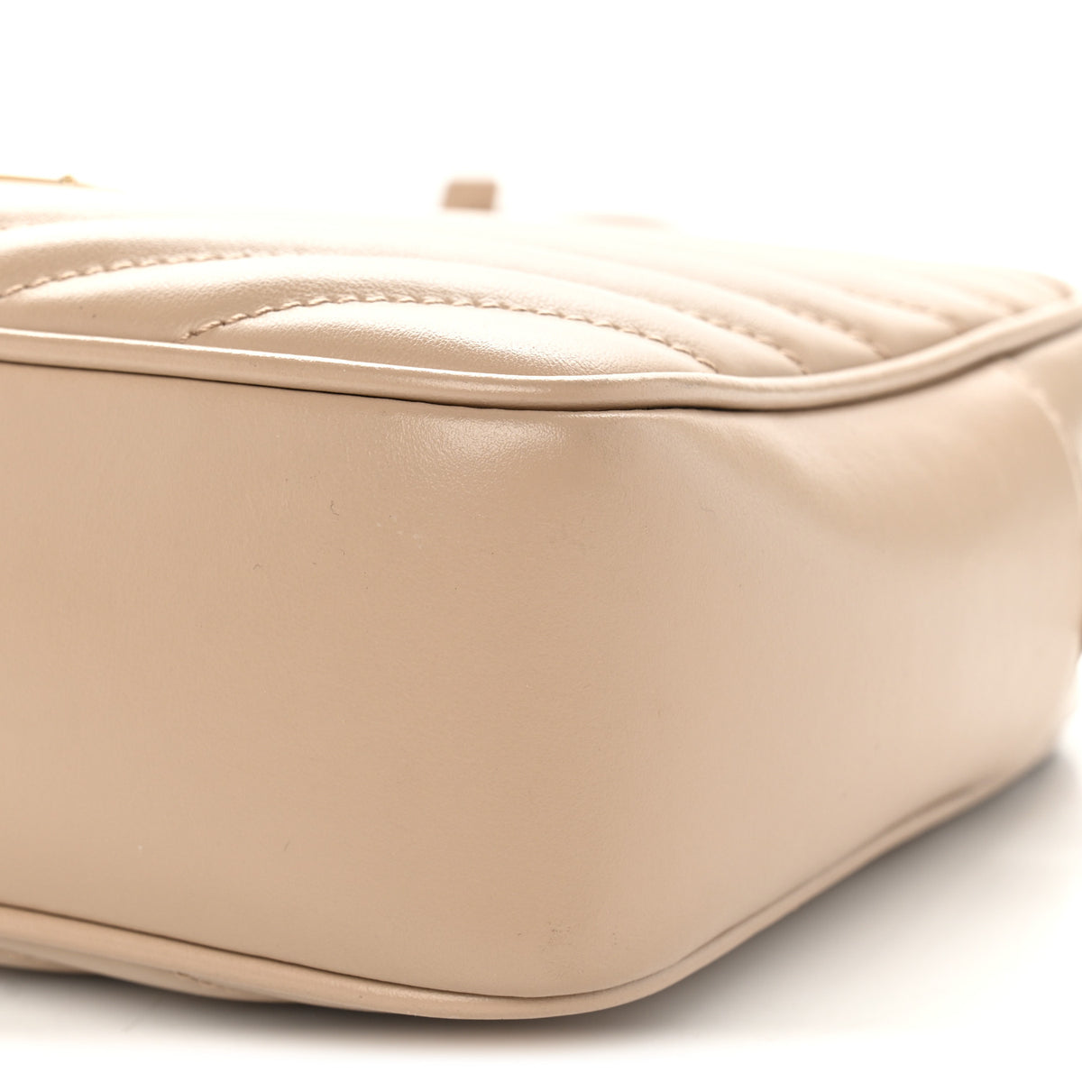 Calfskin Matelasse Monogram Lou Camera Bag Dark Beige
