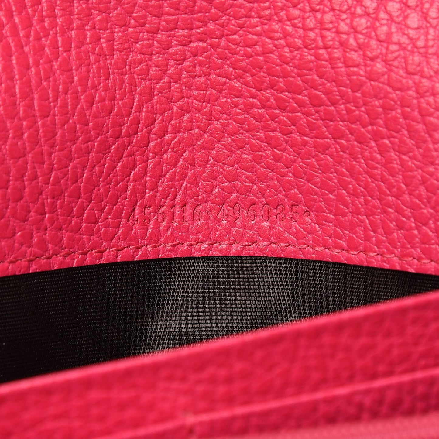 Dollar Calfskin GG Marmont Continental Wallet Box Pink