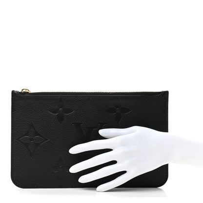 Louis Vuitton Empreinte Monogram Giant Neverfull MM Pochette Black 2 of 6