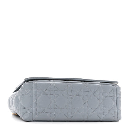 Christian Dior Supple Calfskin Cannage Medium Caro Bag Ethereal Grey 4 of 13