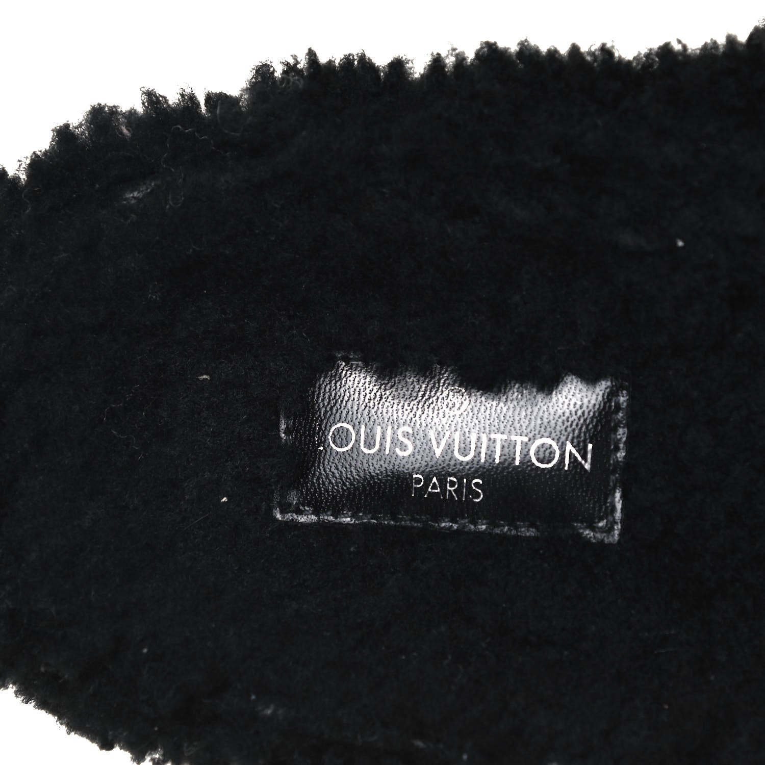 Louis Vuitton Shearling Paseo Flat Comfort Mule 37 Black 7 of 8