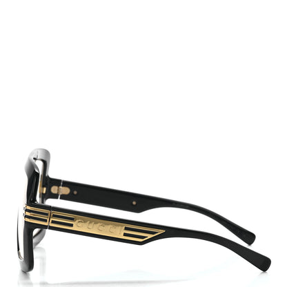 Gucci Acetate Shield GG0900S Sunglasses Black Transparent 3 of 8