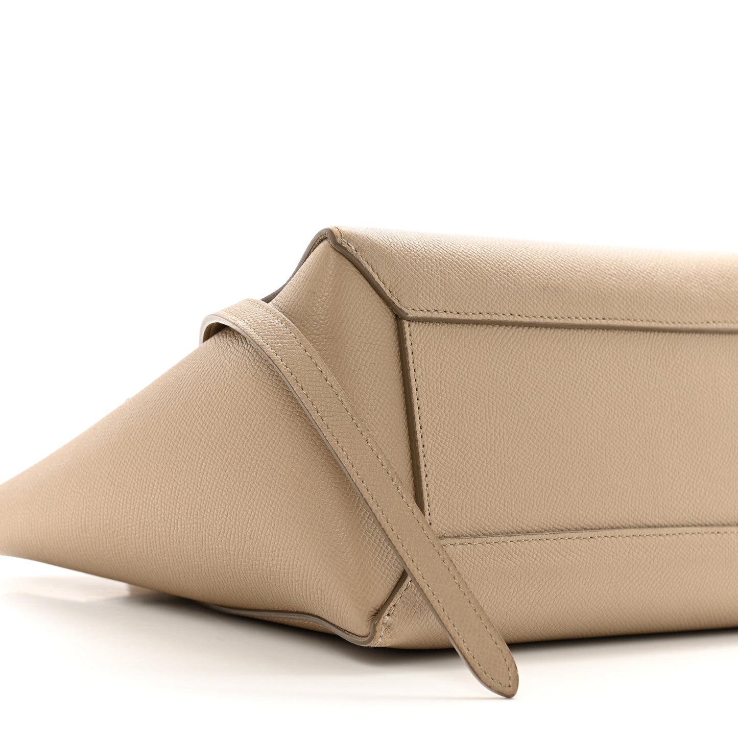 Grained Calfskin Micro Belt Bag Light Taupe