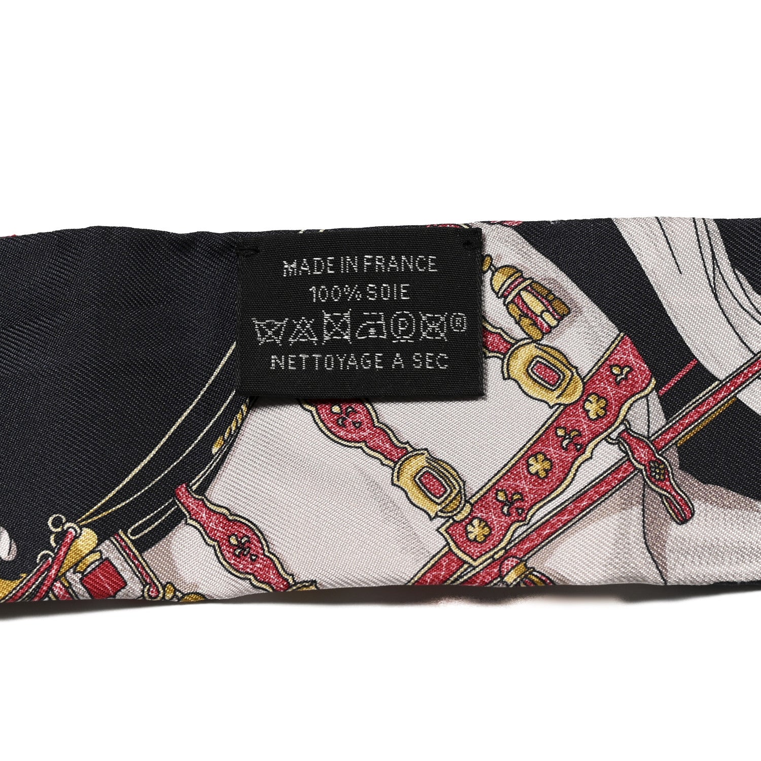 Hermes Silk Grand Apparat Twilly Anthracite Bordeaux 3 of 4