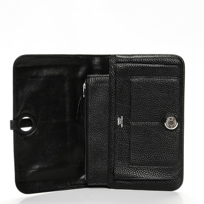 Hermes Togo Dogon Duo Wallet Black 6 of 7