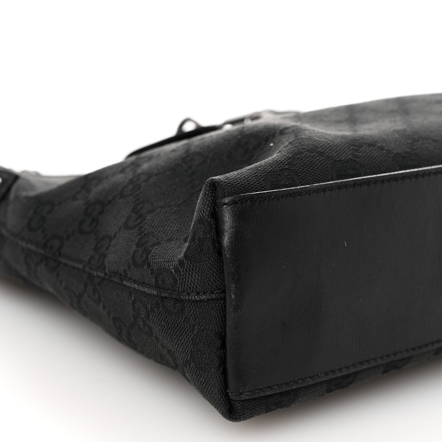 Gucci Monogram Piston Shoulder Bag Black 9 of 10