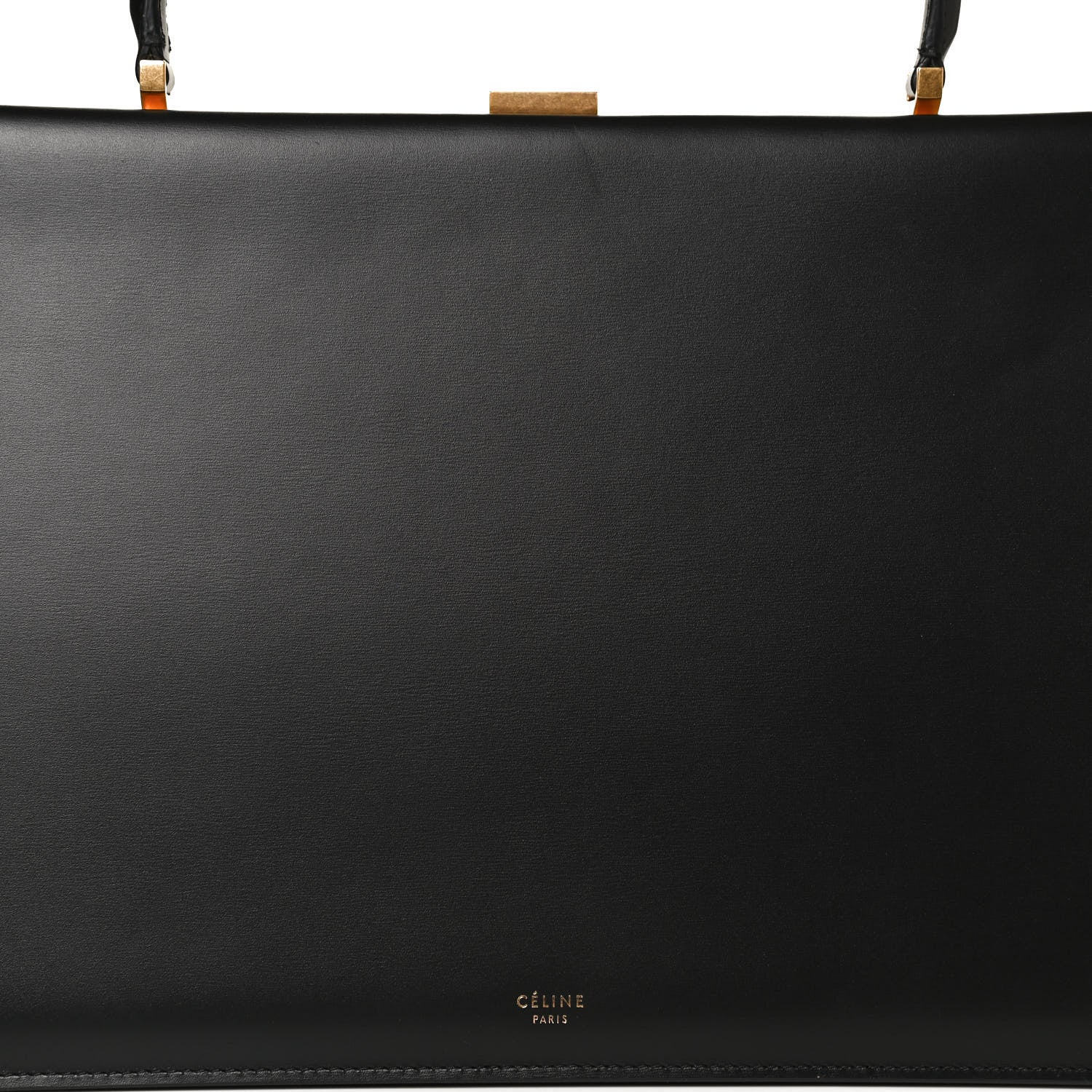 Celine Box Calfskin Medium Clasp Bag Black 8 of 10