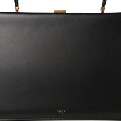 Celine Box Calfskin Medium Clasp Bag Black 8 of 10