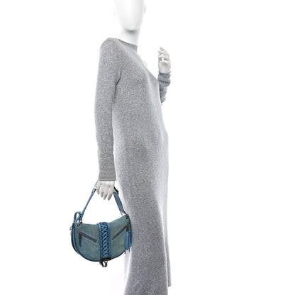 Christian Dior Denim Admit It Hobo Blue 2 of 9