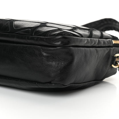 Chanel Lambskin Jersey Scales Camera Case Black 10 of 13