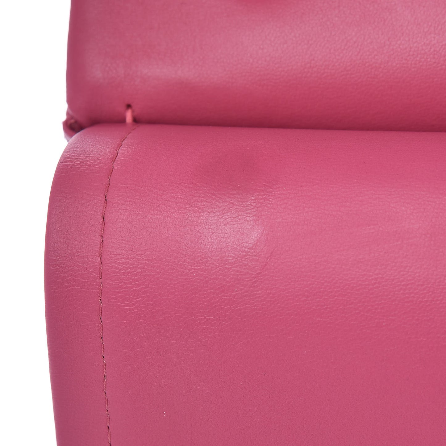 Lambskin Quilted Jumbo Double Flap Dark Pink