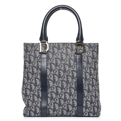 Christian Dior Monogram Tote Navy Blue 1 of 7