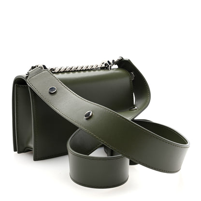 Alexander McQueen Calfskin Knuckle Crossbody Green 3 of 9