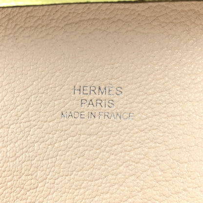 Hermes Chevre Mysore Bastia Verso Coin Purse Jaune Bourgeon Nata 6 of 10