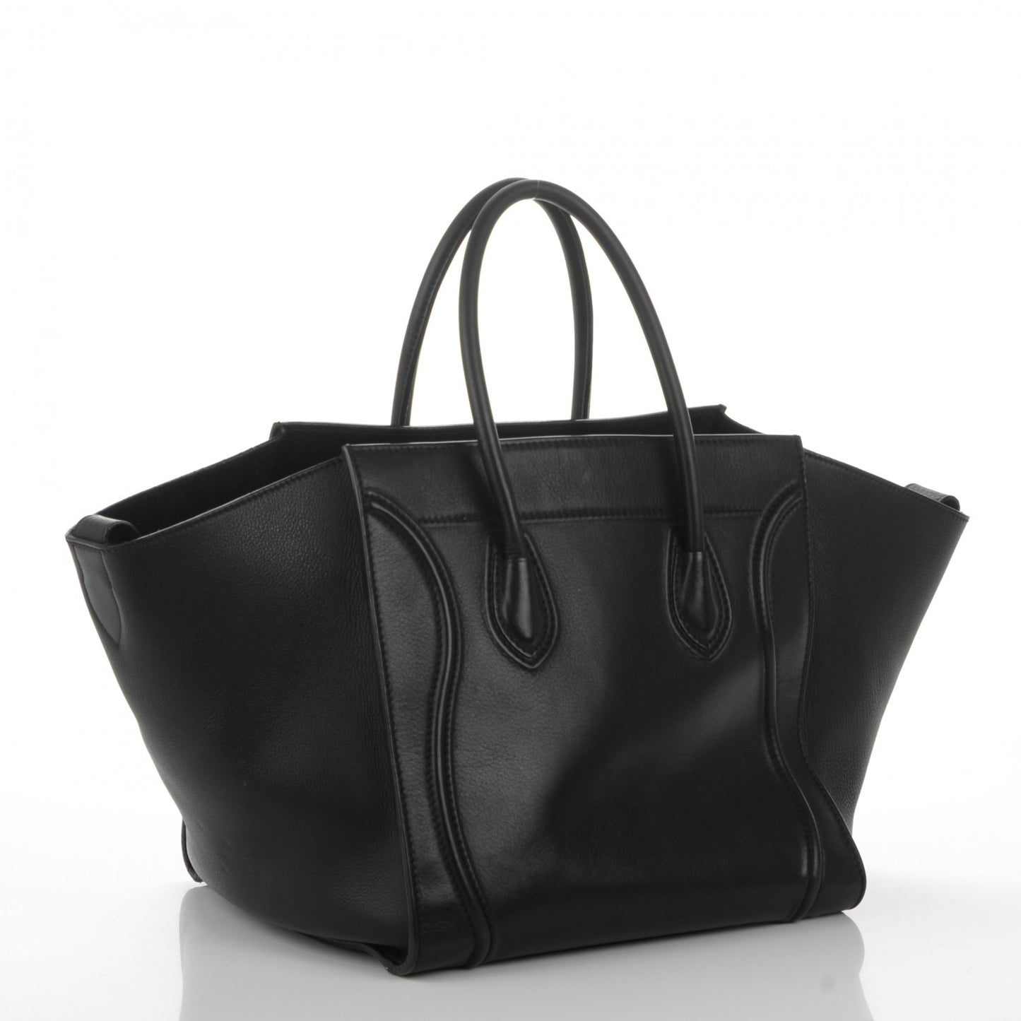 Supple Calfskin Medium Phantom Luggage Black